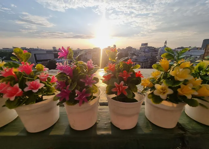 Golden Studio- Panoramic View With Terrace * Βουκουρέστι