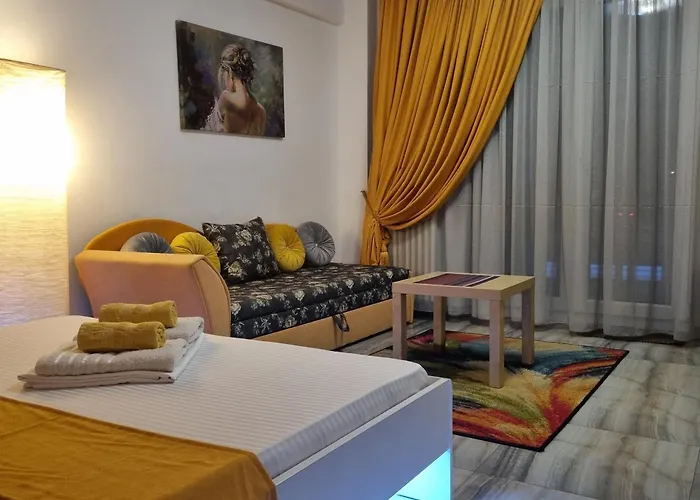 Golden Studio- Panoramic View With Terrace Appartement Bucarest