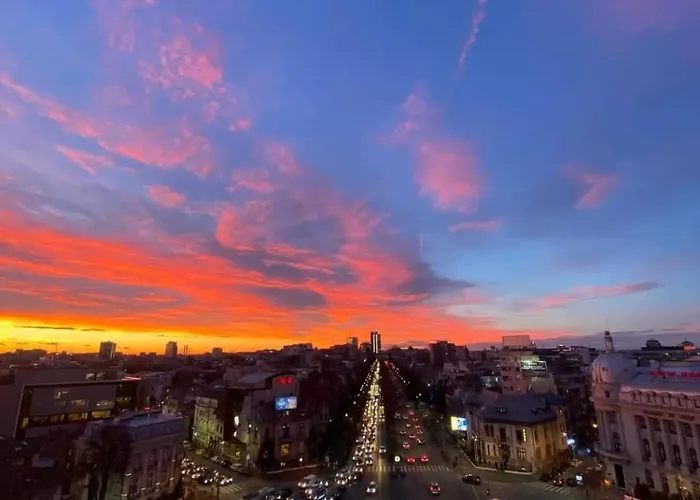 Golden Studio- Panoramic View With Terrace * 부쿠레슈티